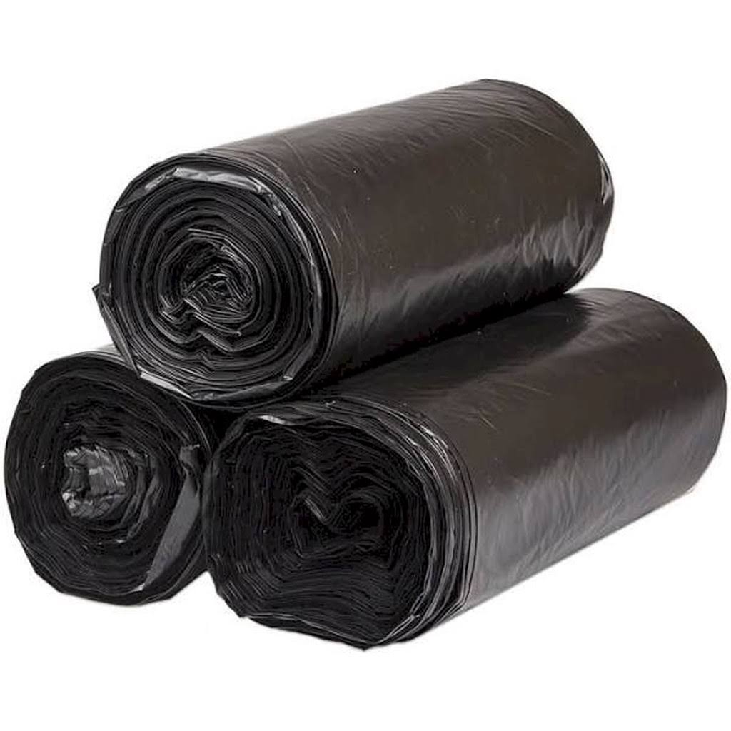 Black 1.6 mil LLDPE Can Liners, 40 inch x 46 inch, Pack of 100 H989536