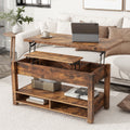 Lift Top Coffee Table with 3 Shelves S614430
