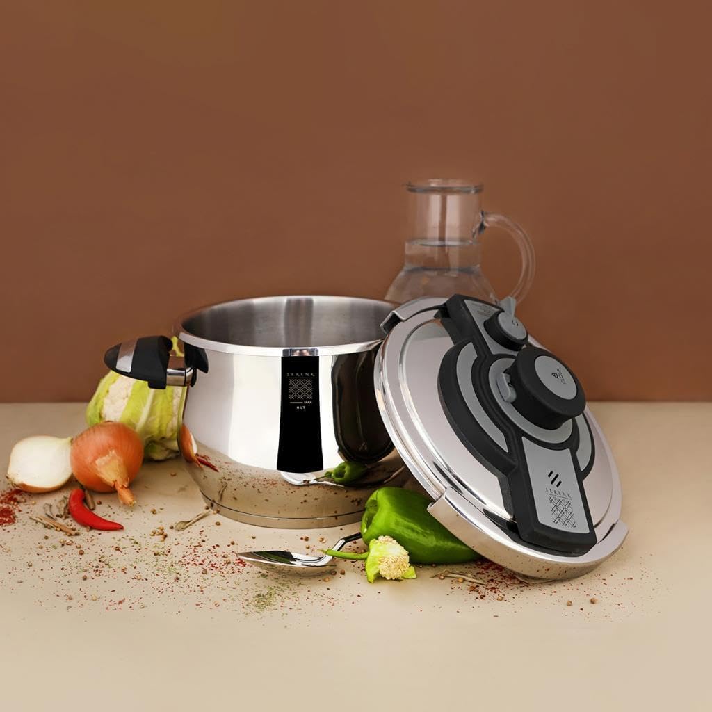Stainless Steel Pressure Cooker with Capsule Base O723124