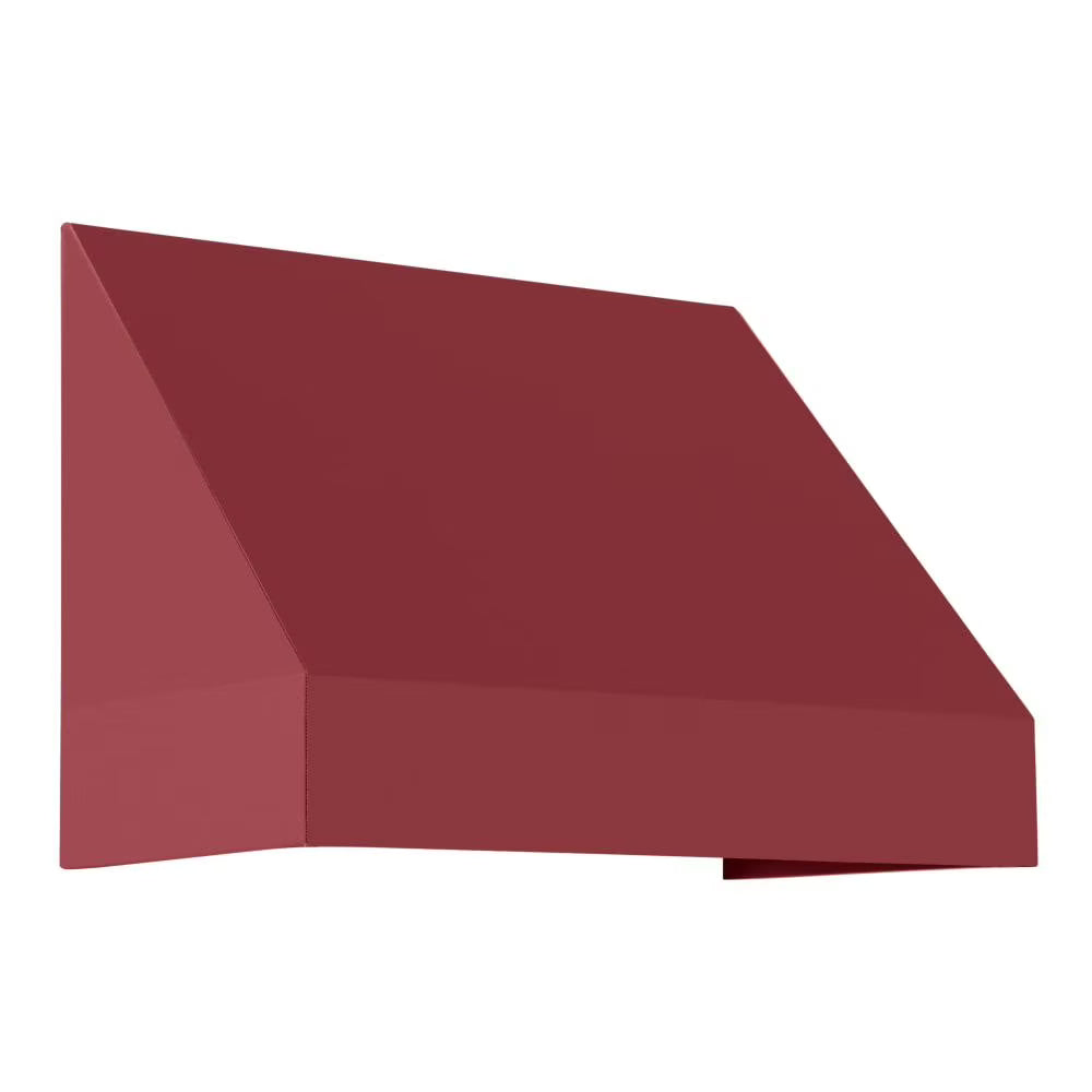 Burgundy Acrylic Fabric Fixed Awning V939