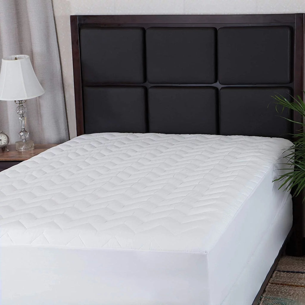Waterproof Hypoallergenic Queen Size Cotton Mattress Pad Cover I598377