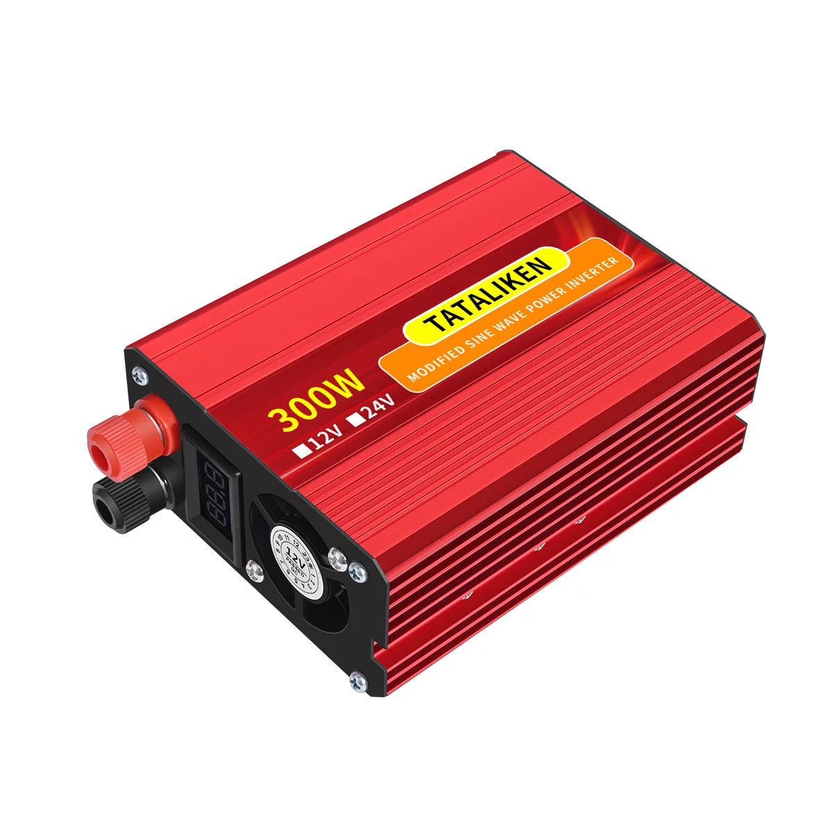 300 Watts Power Inverter 12V DC to 110V AC Car Plug Adapter Converter with LCD Display Dual USB Ports 2 AC Outlets O95890
