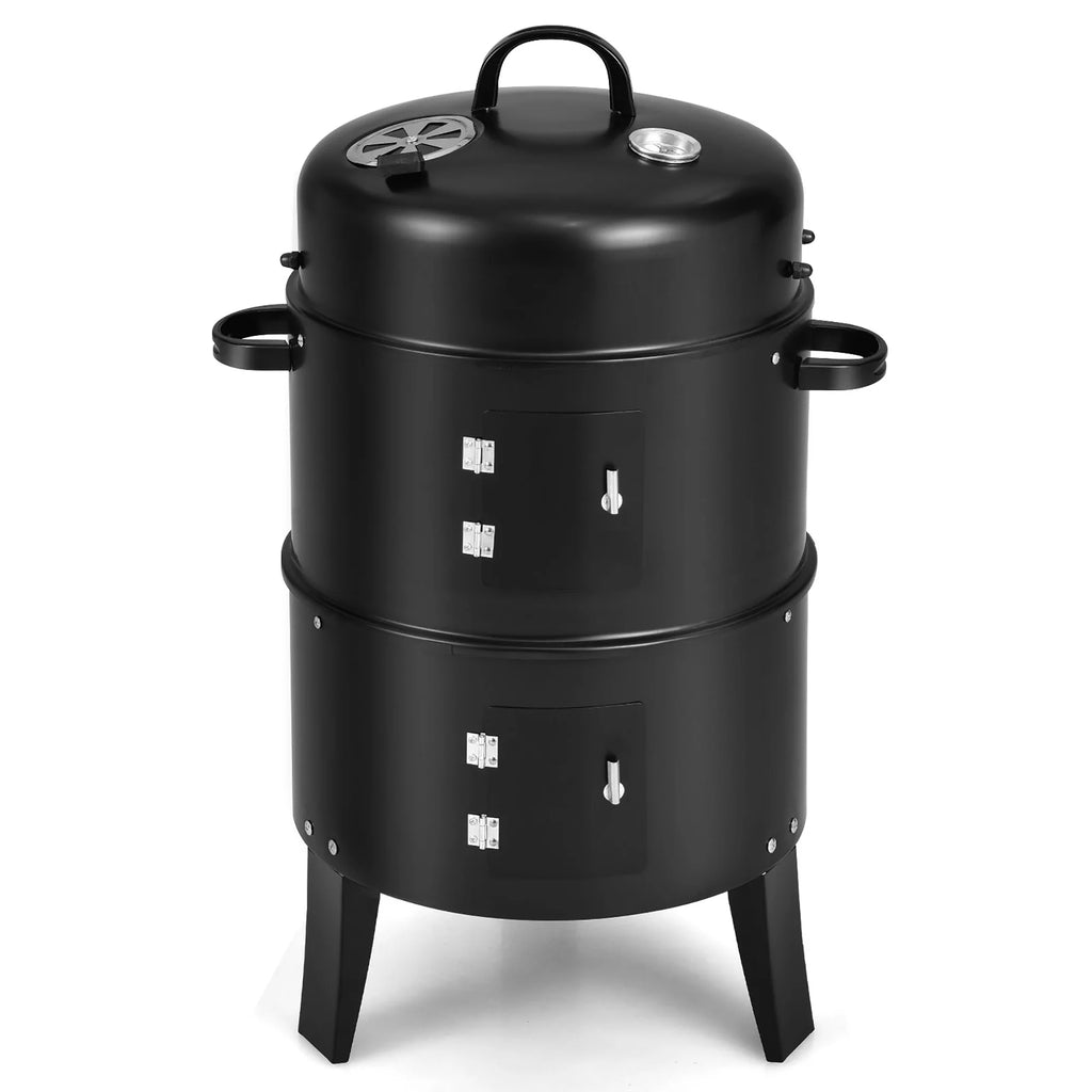 Charcoal Smoker Grill with Detachable 2 Layer N775